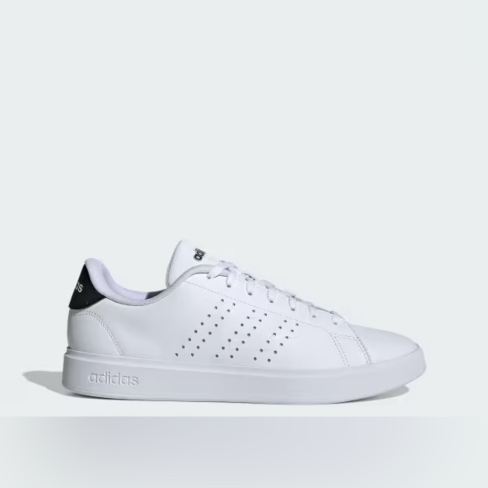 Adidas Advantage 2.0 White Leather Sneakers Men’s Size 13 Lace-Up